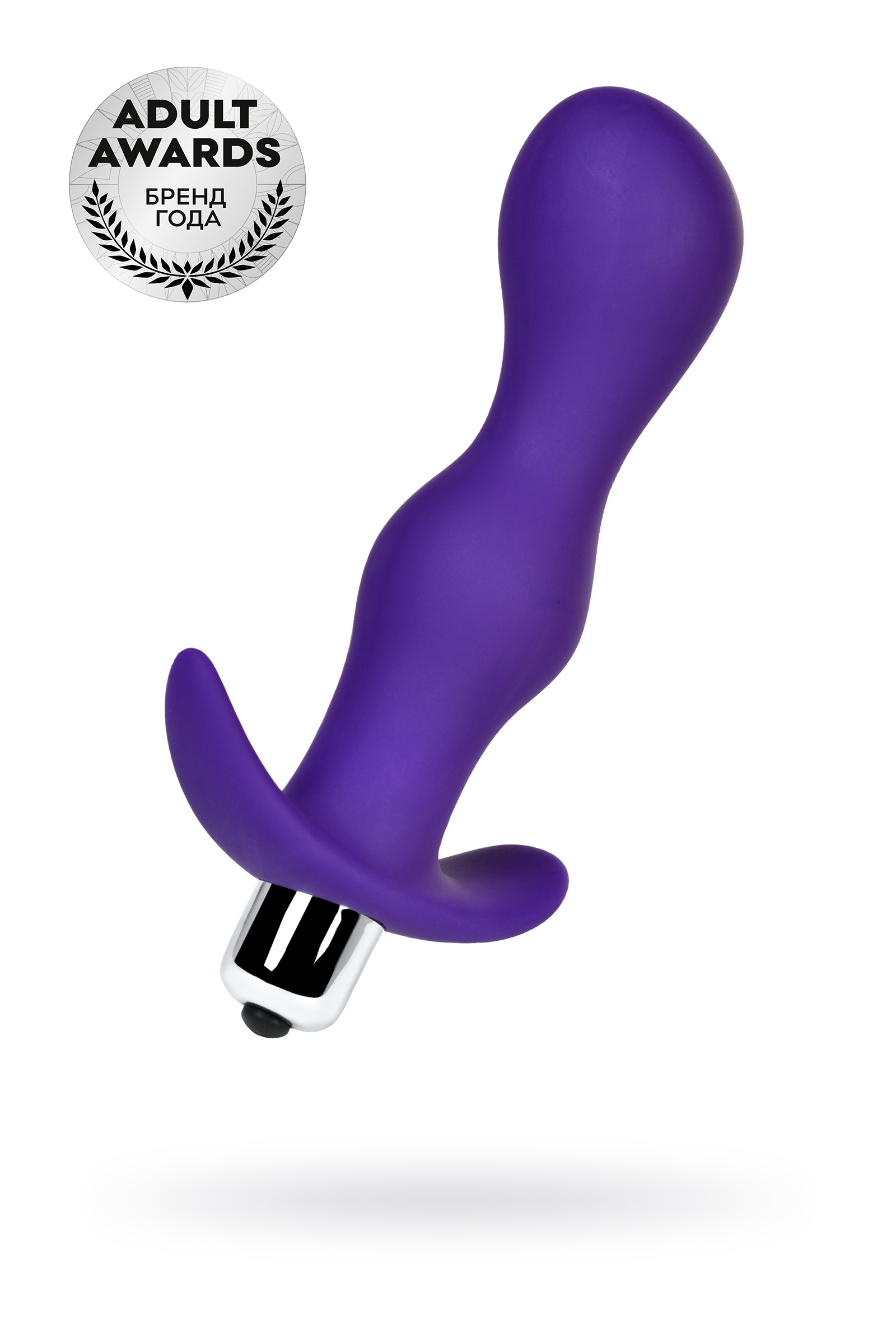 Втулка анальная с вибрацией TOYFA A-Toys, фиолетовая, 14 см, Ø 3