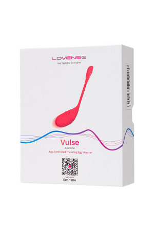 Виброяйцо Lovense Vulse, силикон, красный, 20,3 см