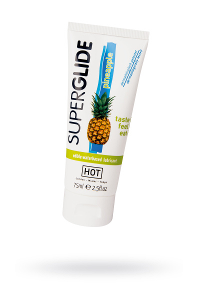 Лубрикант съедобный на водной основе Superglide для орального секса со вкусом ананаса 