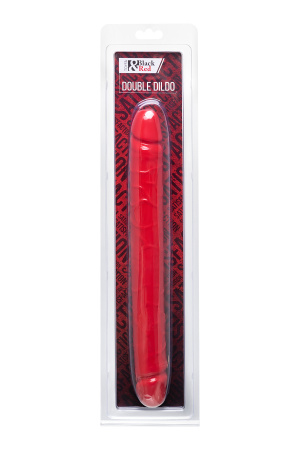 Фаллоимитатор  двусторонний  BLACK & RED BY TOYFA,   красный, 31 см