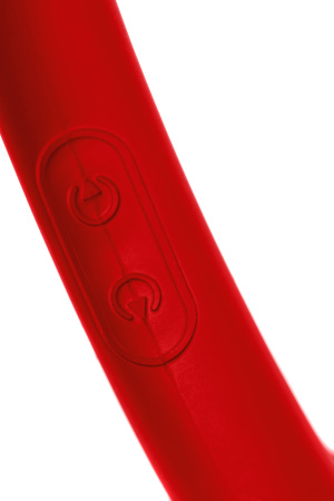 Двусторонний вибратор Black & Red by Toyfa, силикон, красный, 35 см